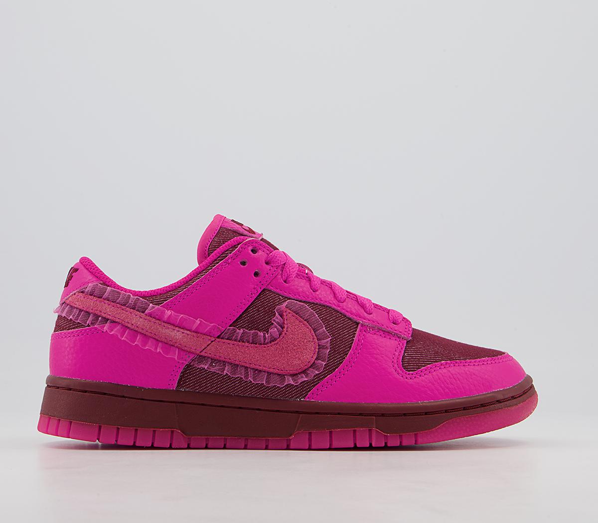 NikeDunk Low TrainersTeam Red Pink Prime