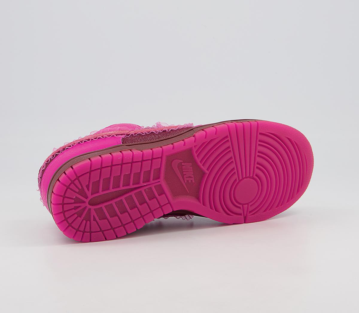 Nike Dunk Low Trainers Nike Dunk Low Trainers Team Red Pink Prime