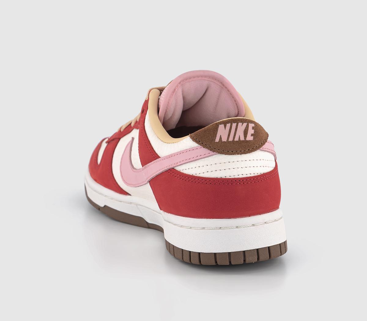 NikeDunk Low Trainers NikeDunk Low TrainersSport Red Sheen Sail Medium Brown