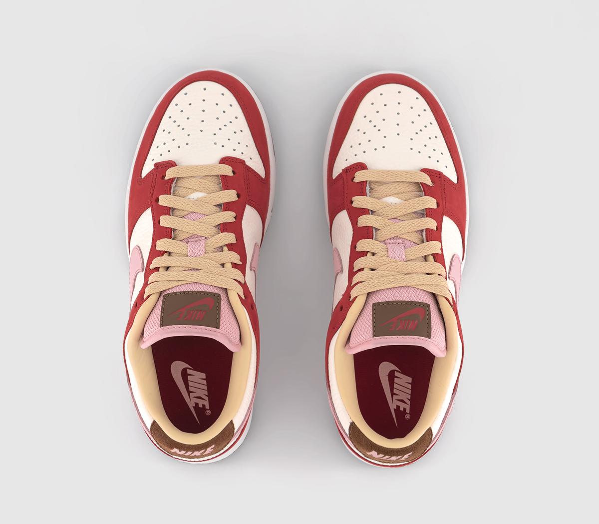 NikeDunk Low Trainers NikeDunk Low TrainersSport Red Sheen Sail Medium Brown