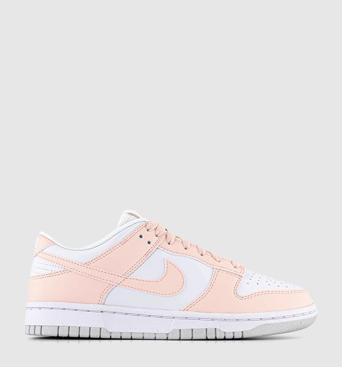 Nike Dunk Low Trainers White Pale Coral