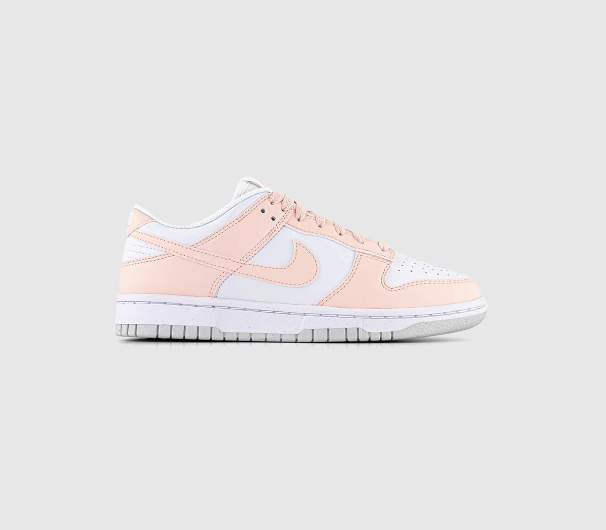 Dunk Low Trainers White Pale Coral Pink