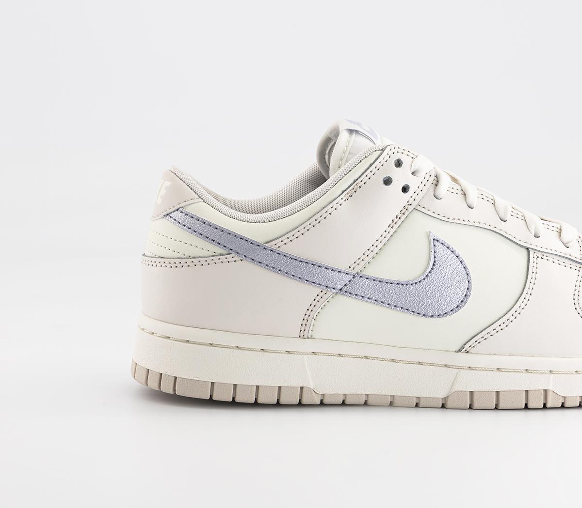 NikeDunk Low Trainer Sail Oxygen Purple Phantom