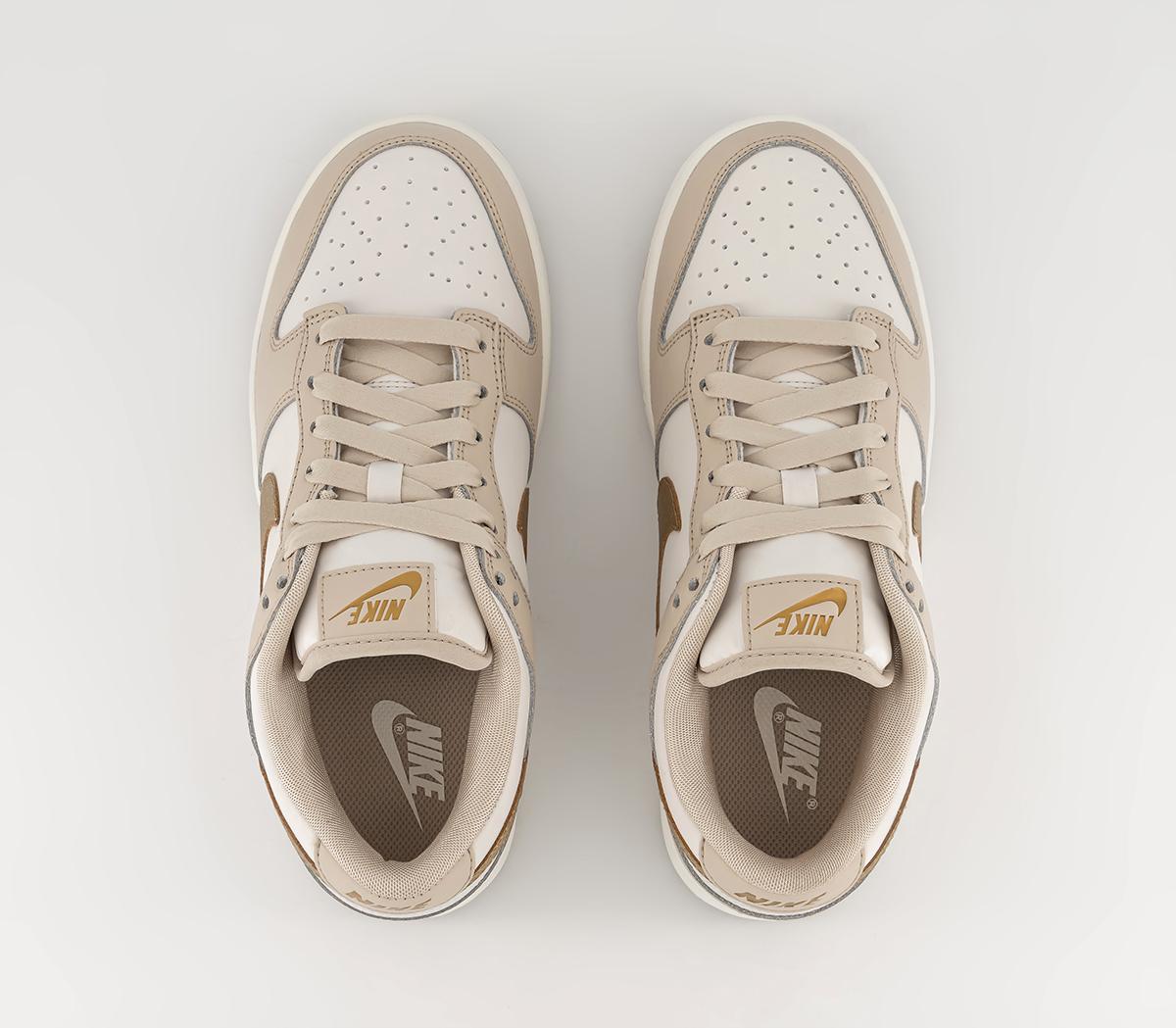 NikeDunk Low TrainersPhantom Metallic Gold Sanddrift Sail
