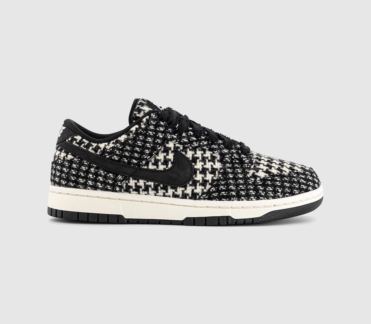 NikeDunk Low TrainersHarris Tweed Black White