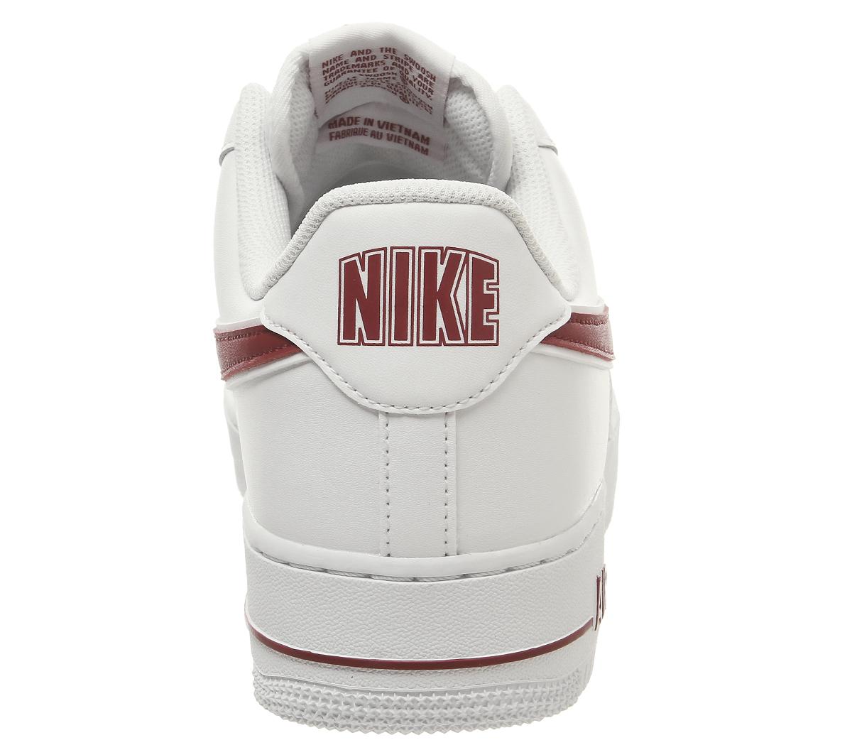 NikeNike Air  Force One TrainersWhite Gym Red