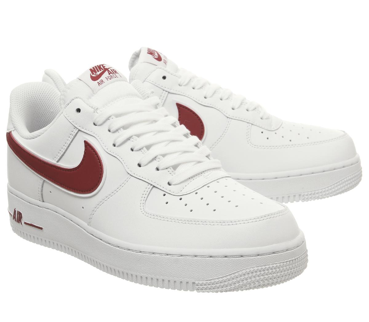 NikeNike Air  Force One TrainersWhite Gym Red