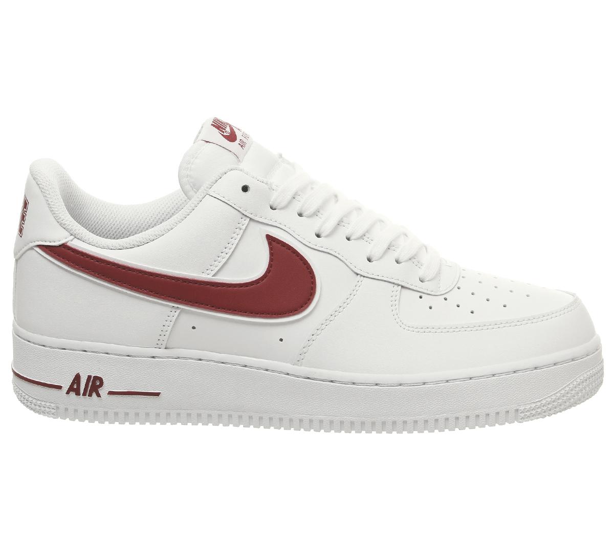 nike air force 1 junior red and white