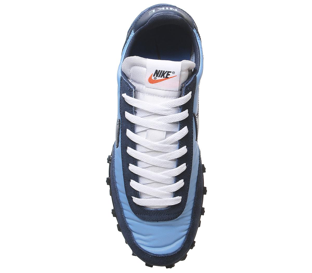 Nike Waffle Racer Trainers Light Blue Midnight Navy Midnight Navy