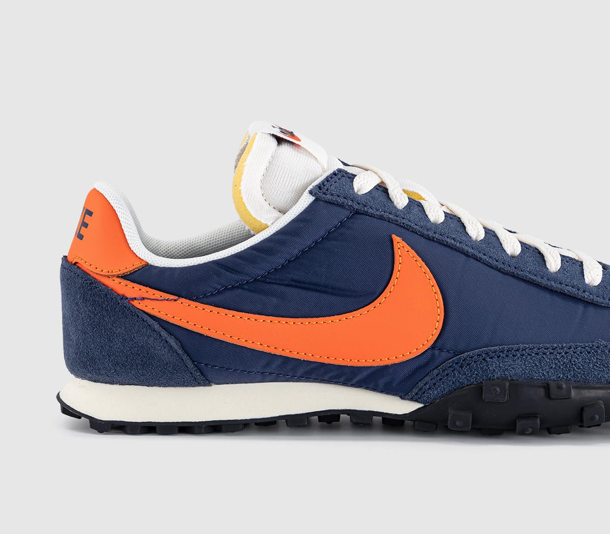 NikeWaffle Racer TrainersMidnight Navy Safety Orange Sail