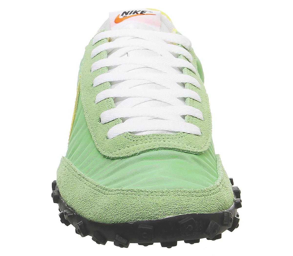 nike green waffle racer sneakers