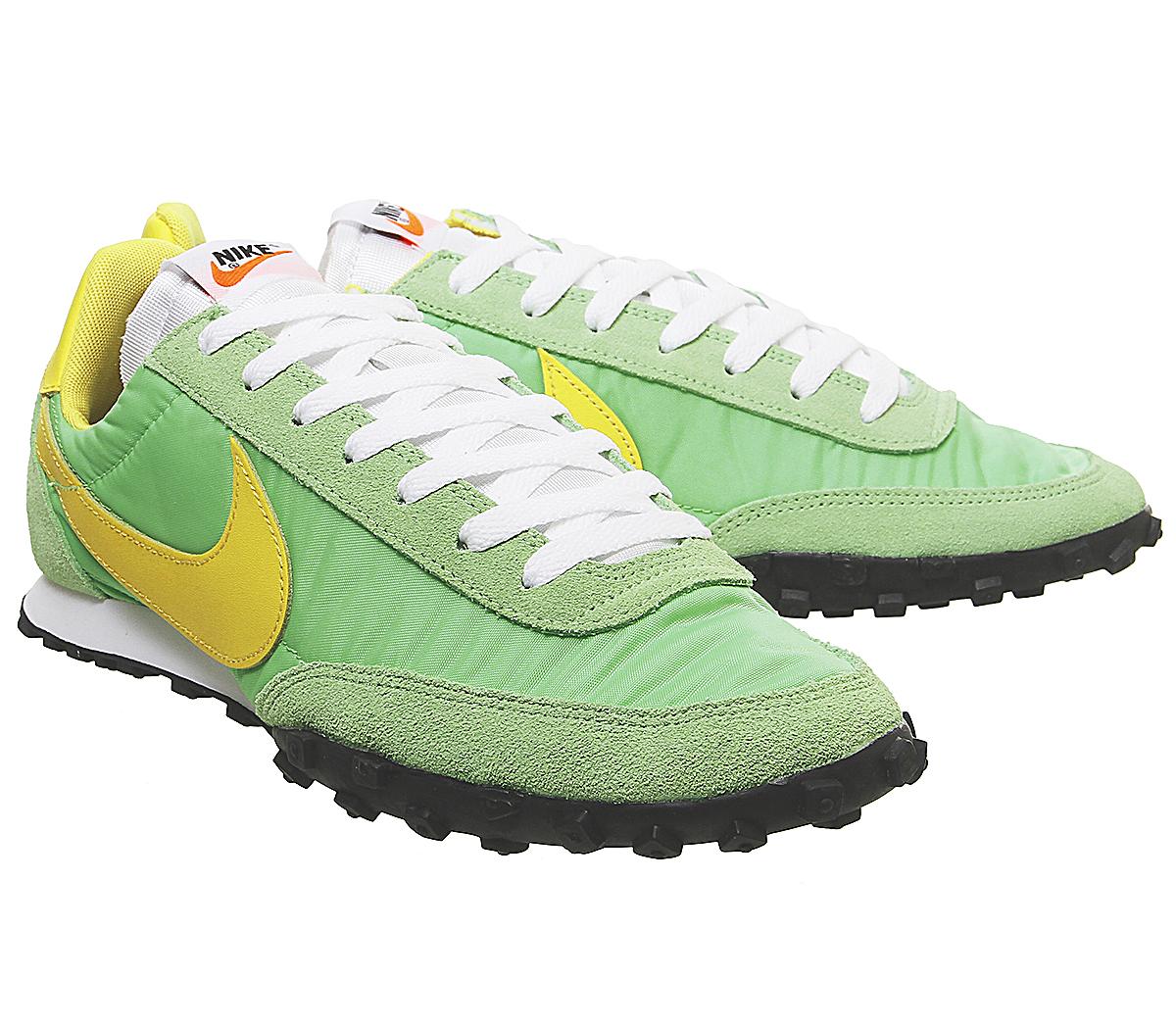 NikeWaffle Racer TrainersGreen Nebula Amarillo Eucalyptus Fog Black Racer B