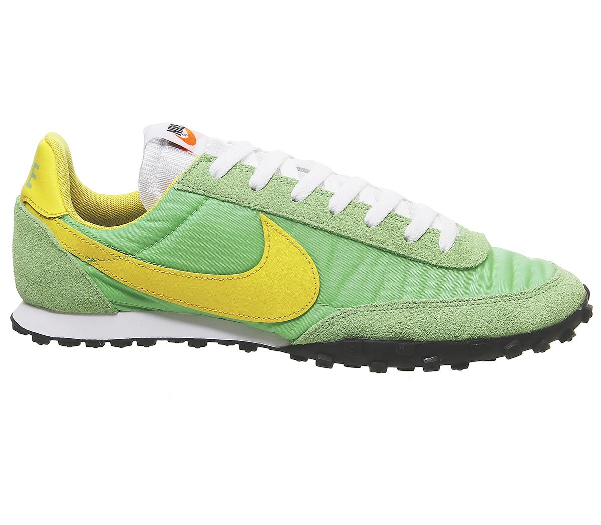 NikeWaffle Racer TrainersGreen Nebula Amarillo Eucalyptus Fog Black Racer B