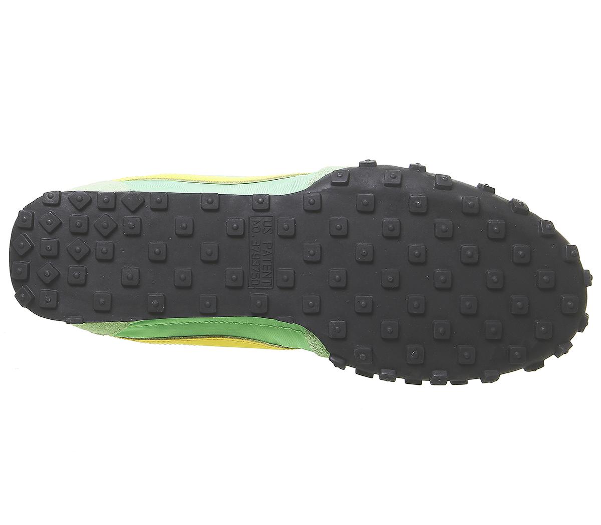 NikeWaffle Racer TrainersGreen Nebula Amarillo Eucalyptus Fog Black Racer B