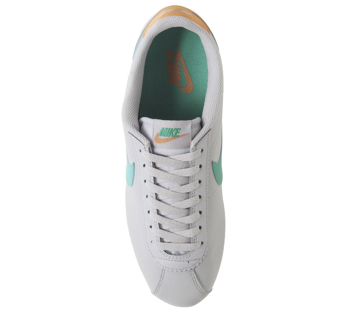 NikeClassic Cortez OgPure Platinum Hyper Jade Fuel Orange F