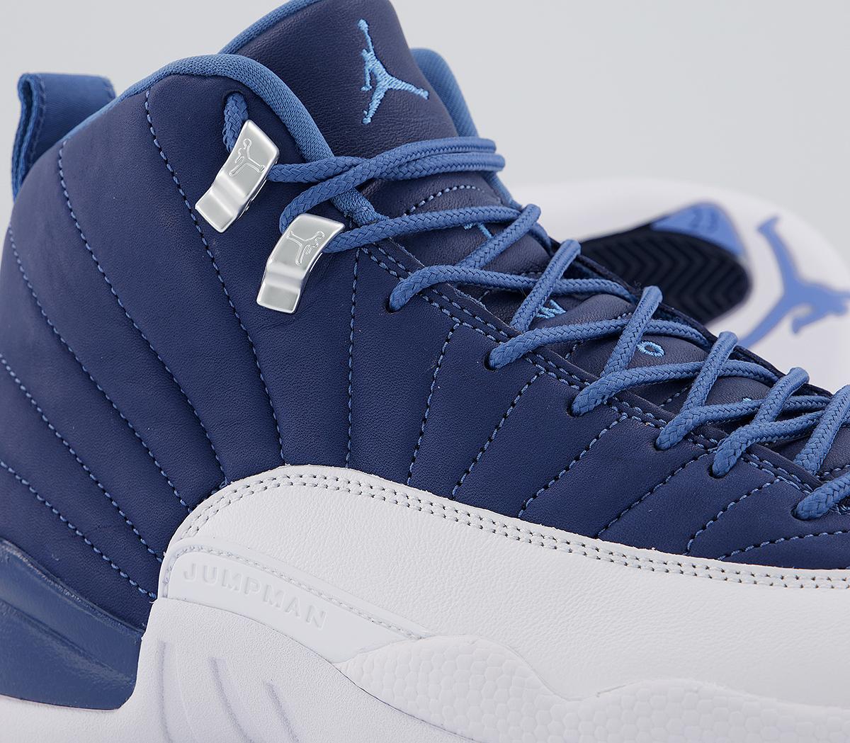 retro 12 stone blue