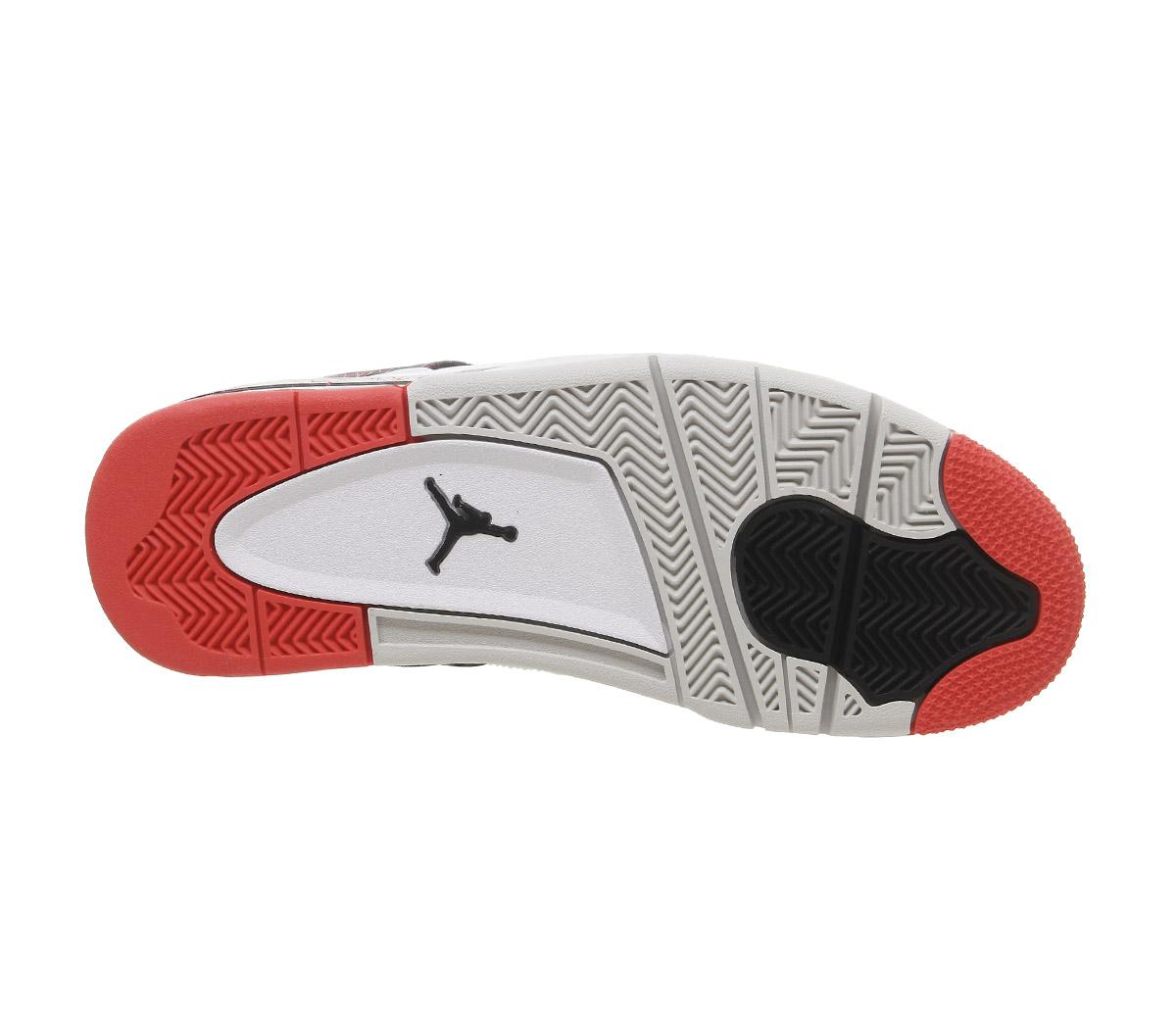 JordanJordan 4 Retro TrainersWhite Black Bright Crimson