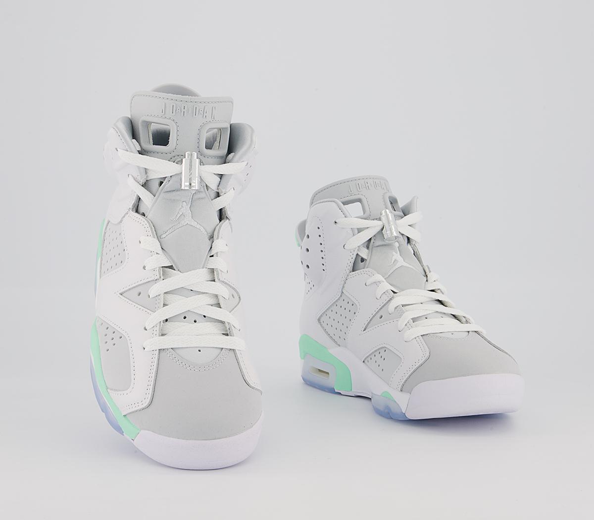 Jordan Air Jordan 6 Trainers Jordan Air Jordan 6 Trainers White Mint Foam Barely Green