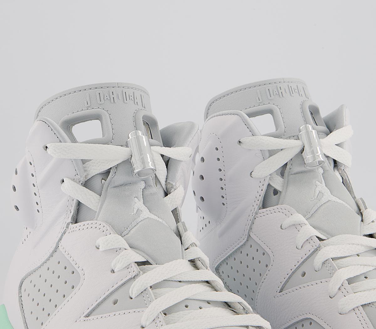Jordan Air Jordan 6 Trainers Jordan Air Jordan 6 Trainers White Mint Foam Barely Green