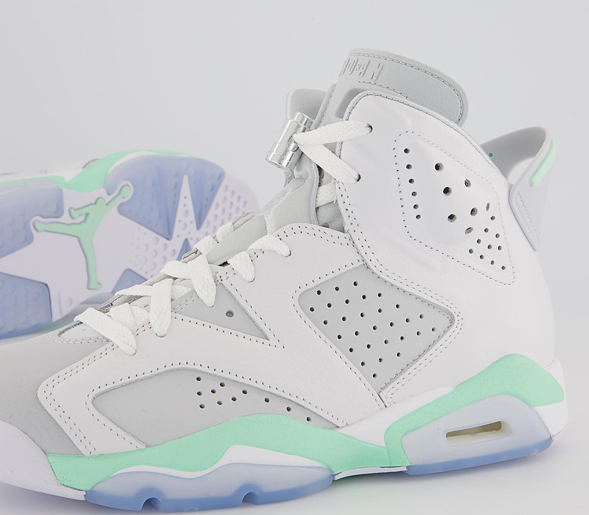 Jordan Air Jordan 6 Trainers Jordan Air Jordan 6 Trainers White Mint Foam Barely Green