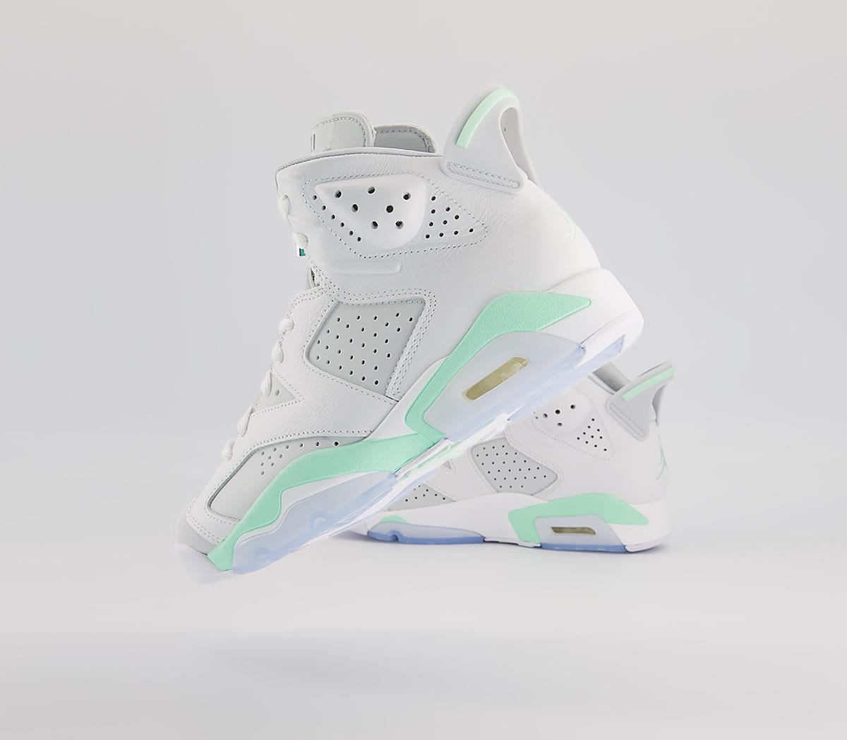 Jordan Air Jordan 6 Trainers Jordan Air Jordan 6 Trainers White Mint Foam Barely Green