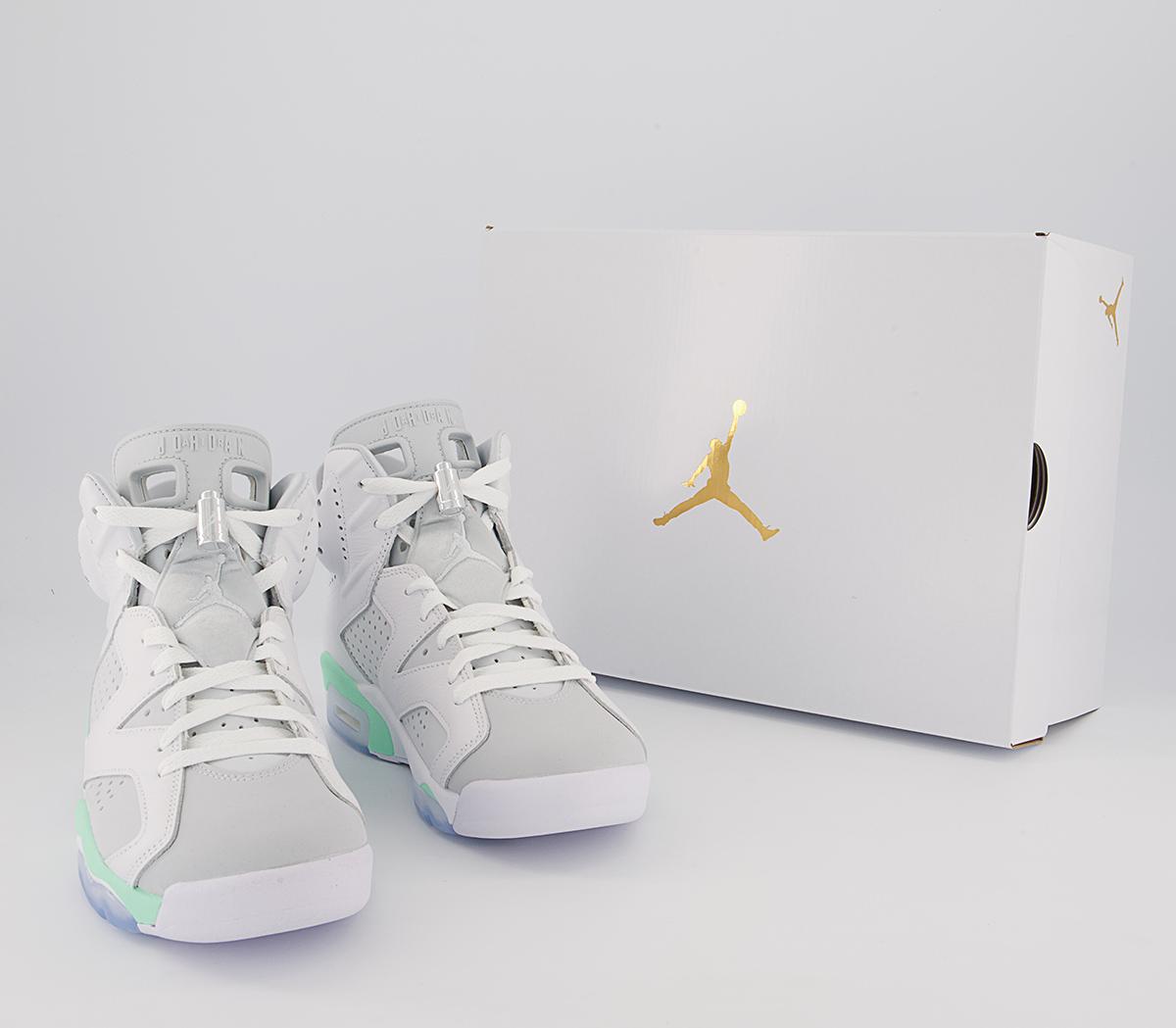 Jordan Air Jordan 6 Trainers Jordan Air Jordan 6 Trainers White Mint Foam Barely Green