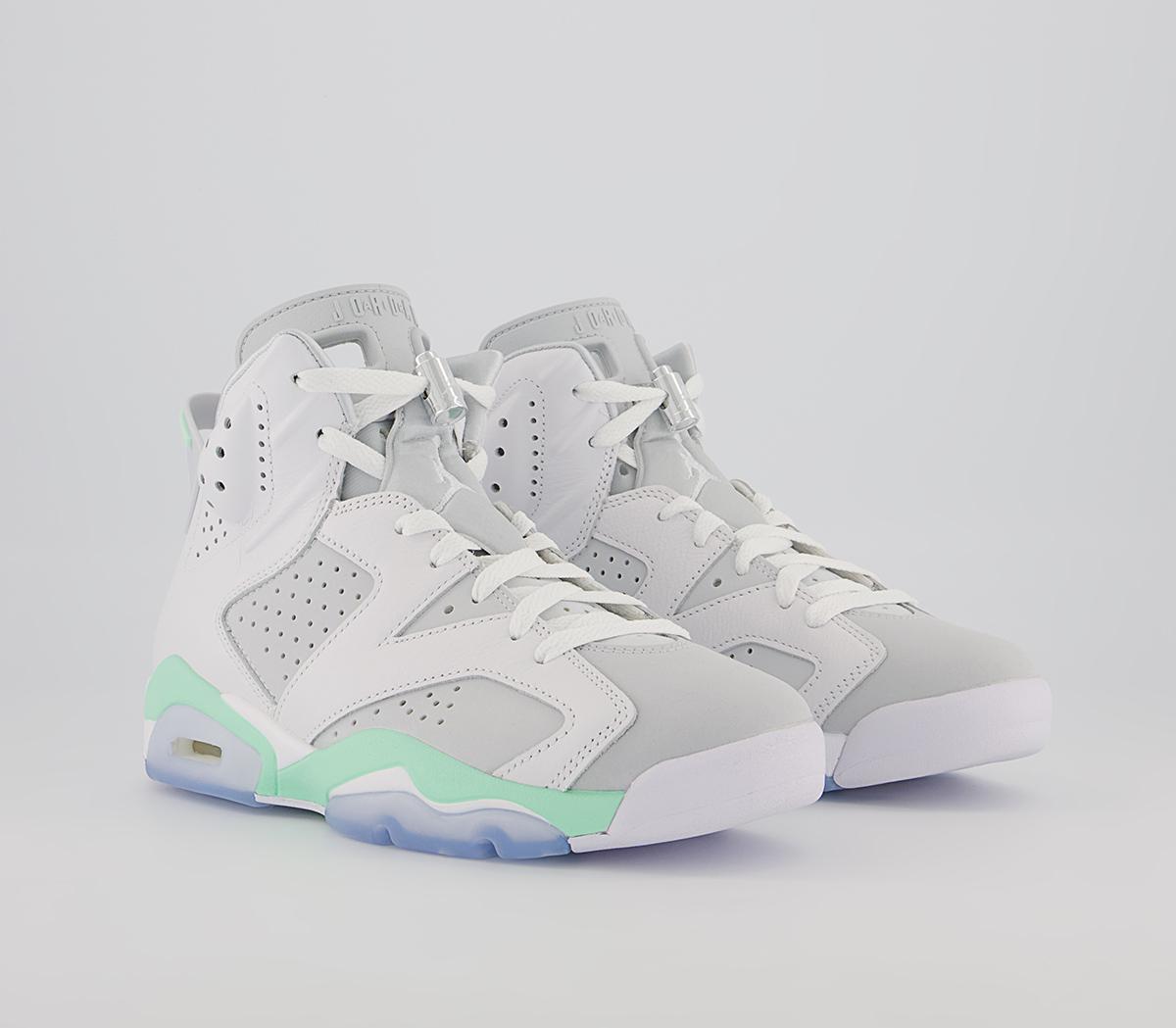 Jordan Air Jordan 6 Trainers Jordan Air Jordan 6 Trainers White Mint Foam Barely Green