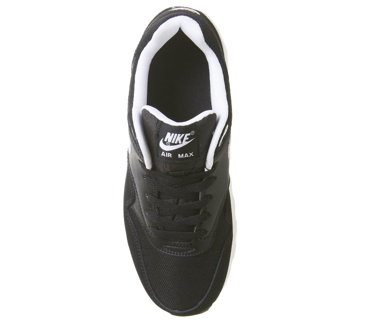 NikeAir Max 1 TrainersBlack White Gs