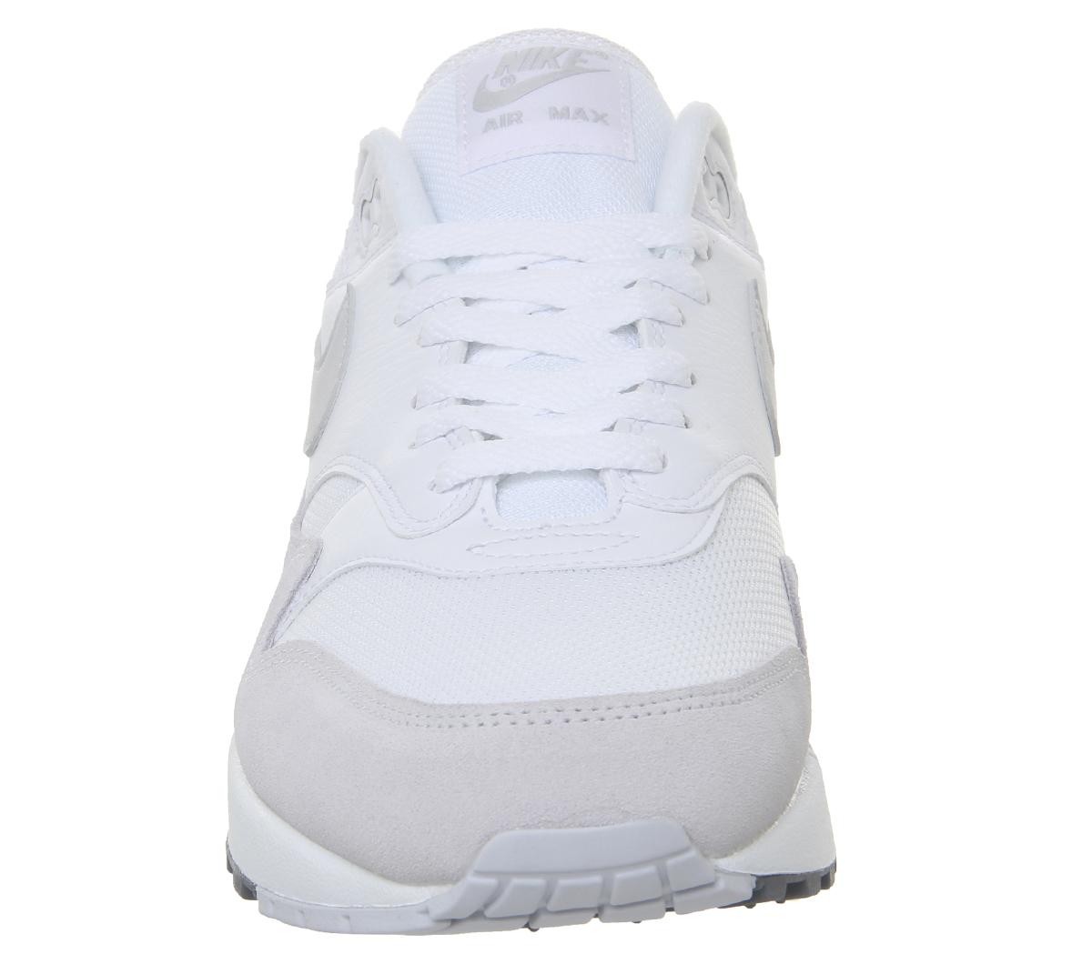 NikeAir Max 1White Pure Platinum Cool Grey
