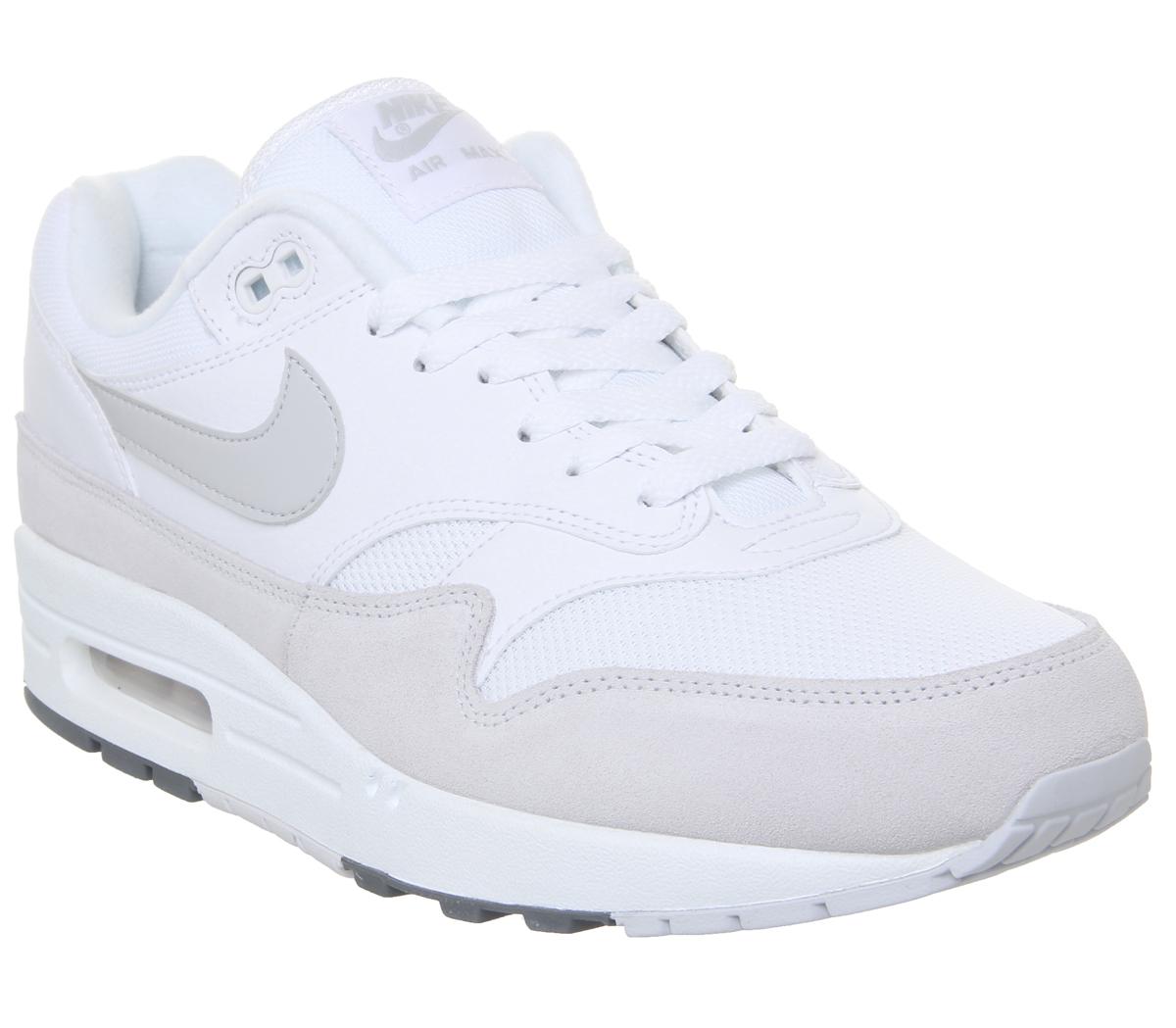 Nike air max 1 white best sale pure platinum