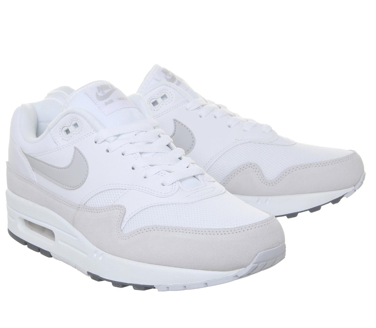NikeAir Max 1White Pure Platinum Cool Grey