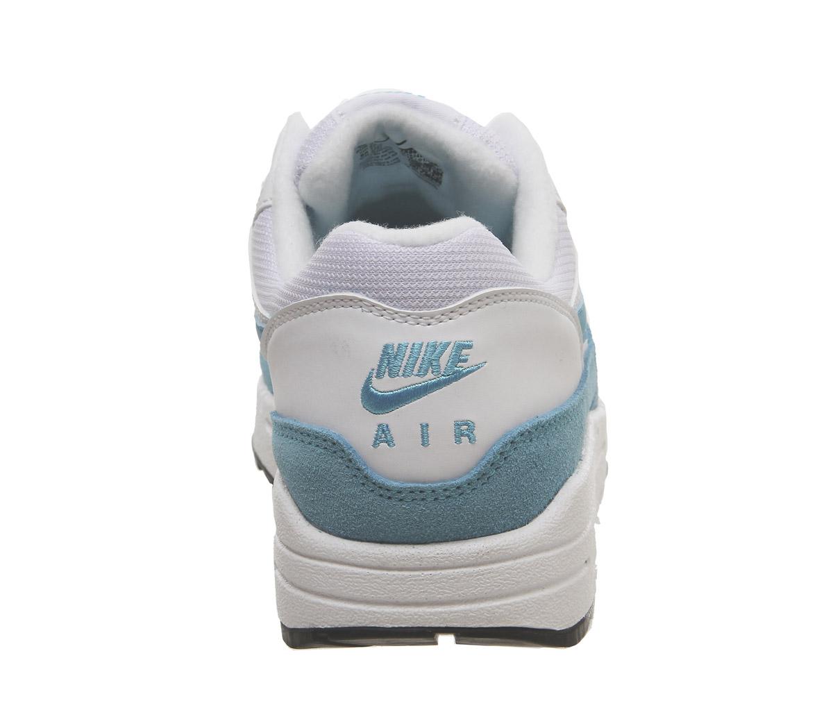 air max 1 white light blue fury