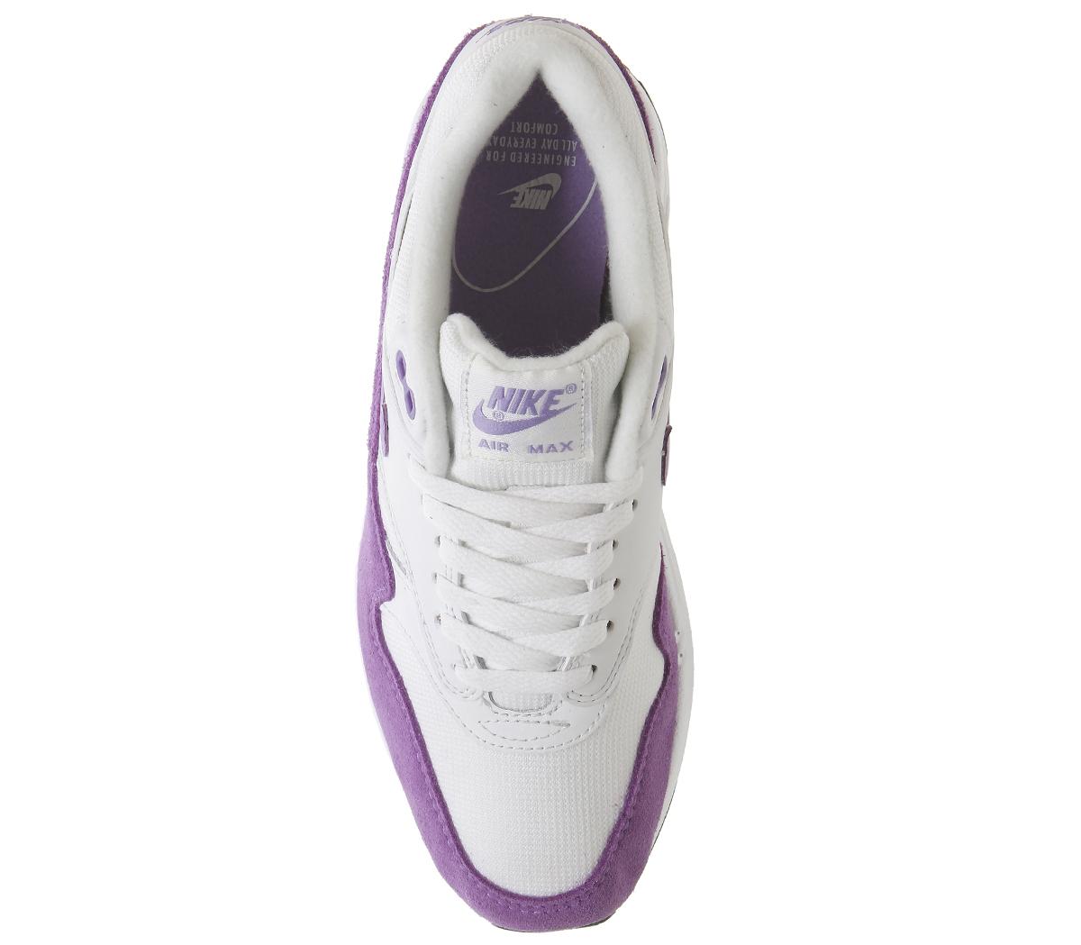 NikeAir Max 1Summit White Atomic Violet Black