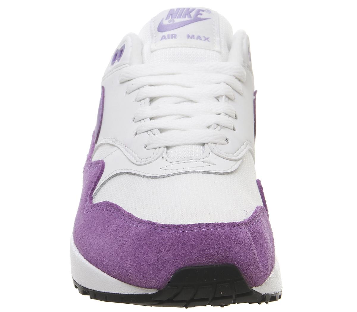 NikeAir Max 1Summit White Atomic Violet Black