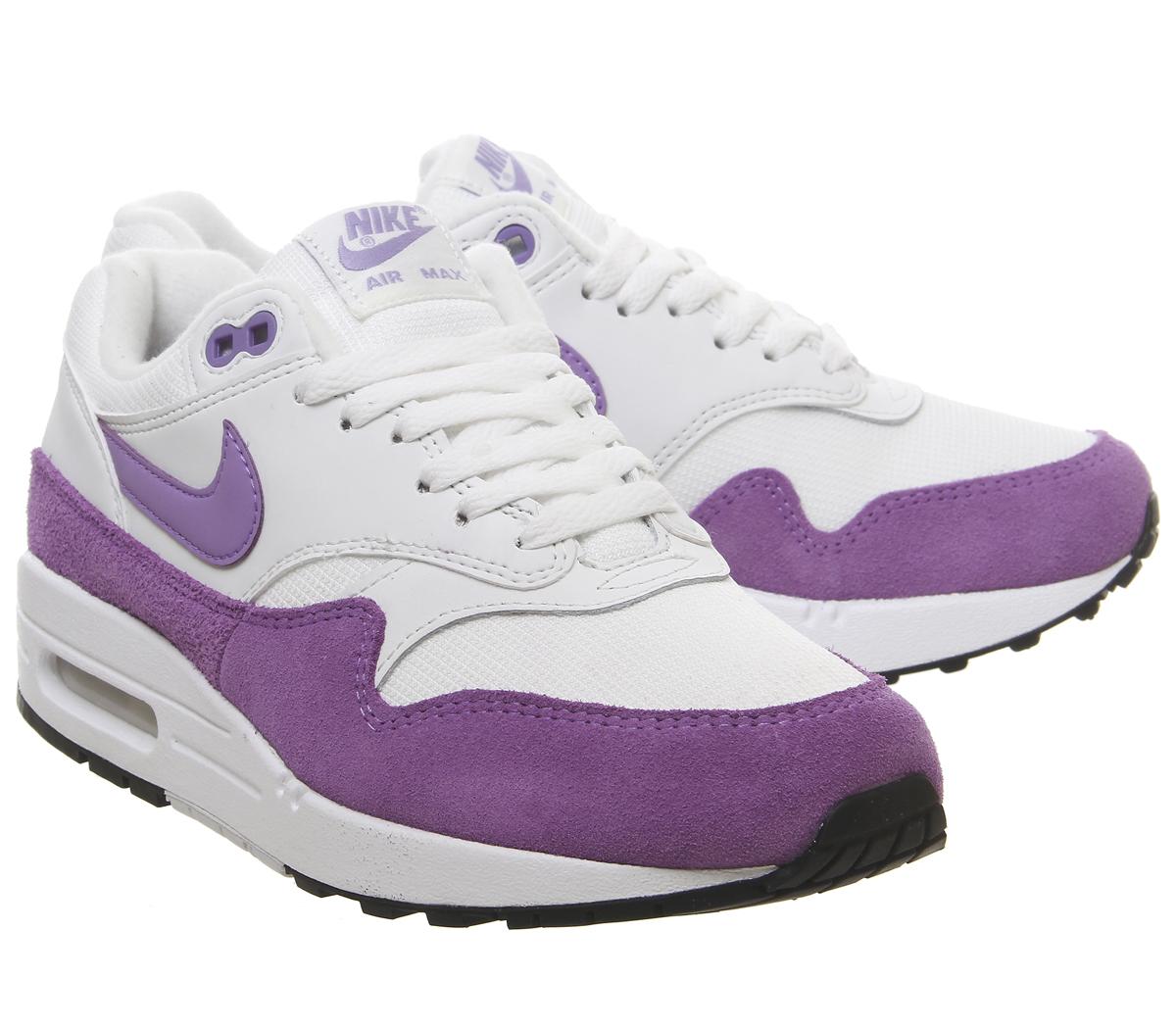 NikeAir Max 1Summit White Atomic Violet Black
