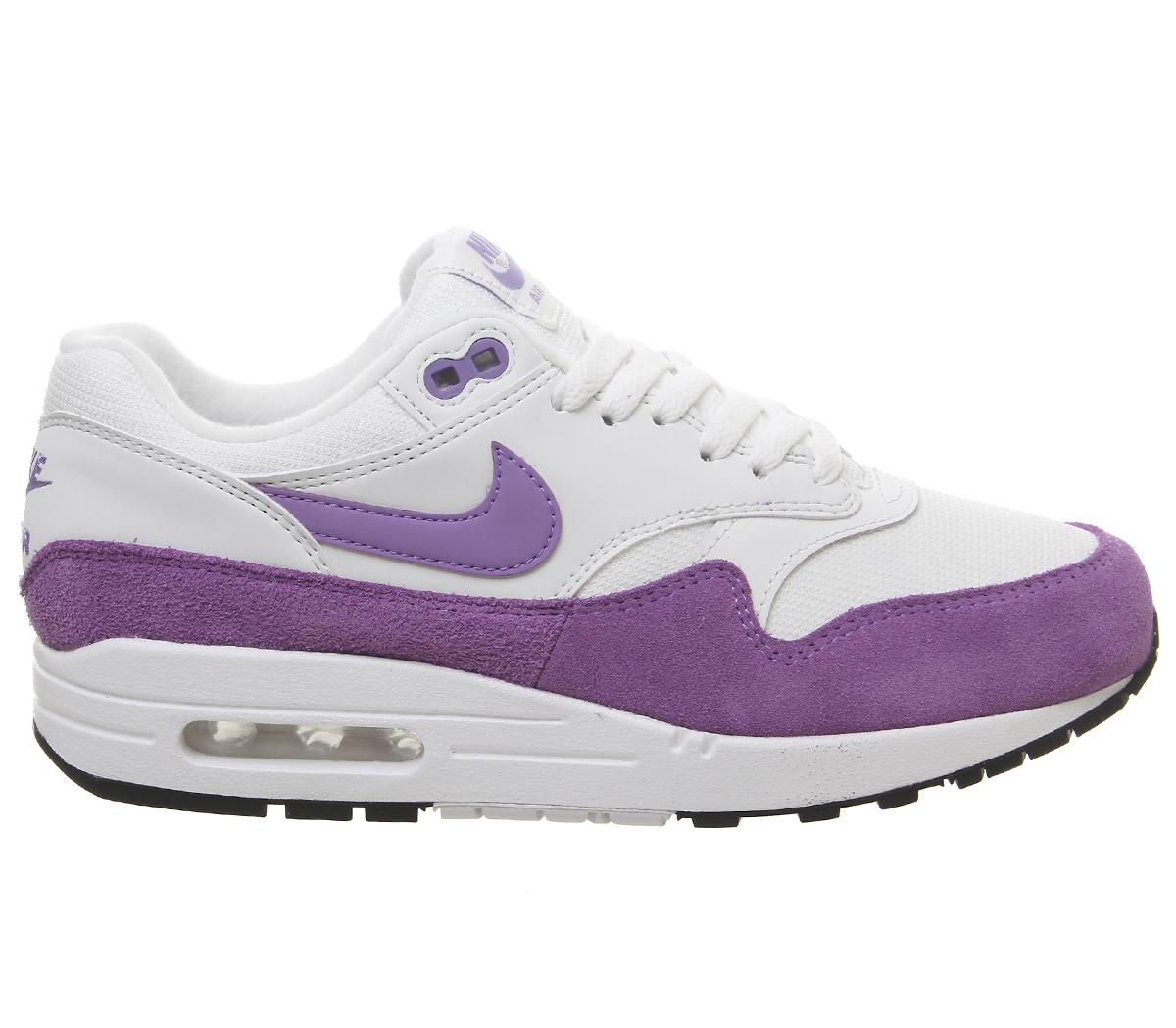 NikeAir Max 1Summit White Atomic Violet Black
