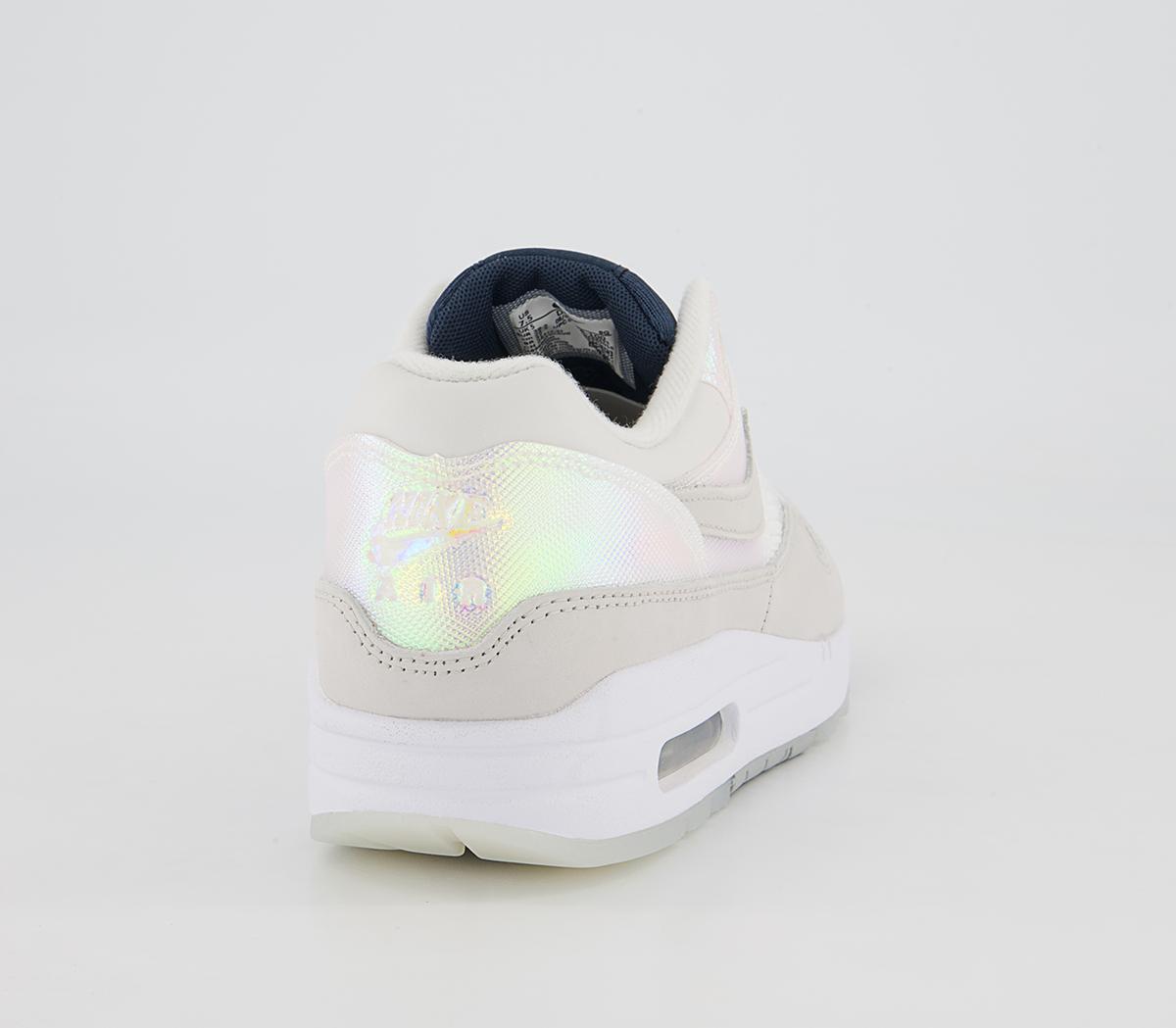 Nike Air Max 1 Trainers Nike Air Max 1 Trainers Summit White Light Bone Light Smoke