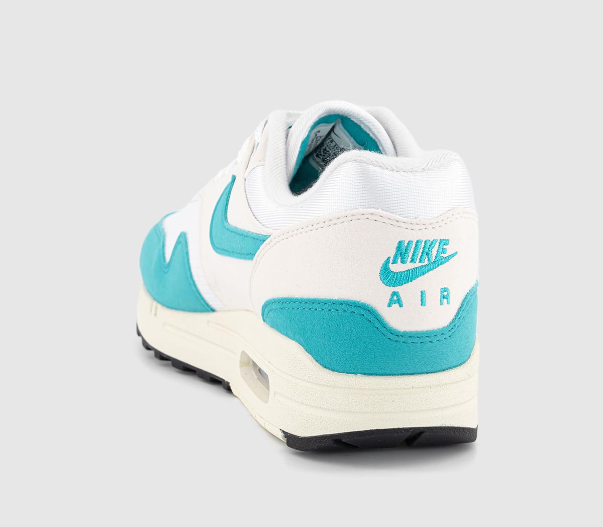 Nike Air Max 1 Trainers White Dusty Cactus Phantom Coconut Milk ...