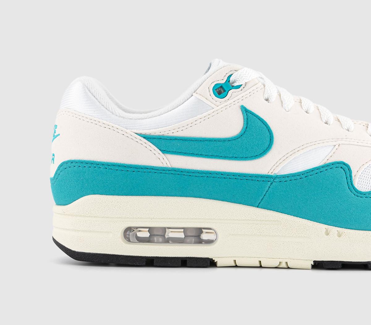 Nike Air Max 1 Trainers White Dusty Cactus Phantom Coconut Milk ...