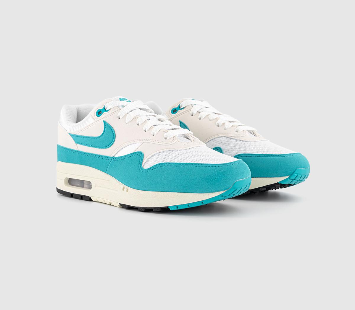 Nike Air Max 1 Trainers White Dusty Cactus Phantom Coconut Milk ...