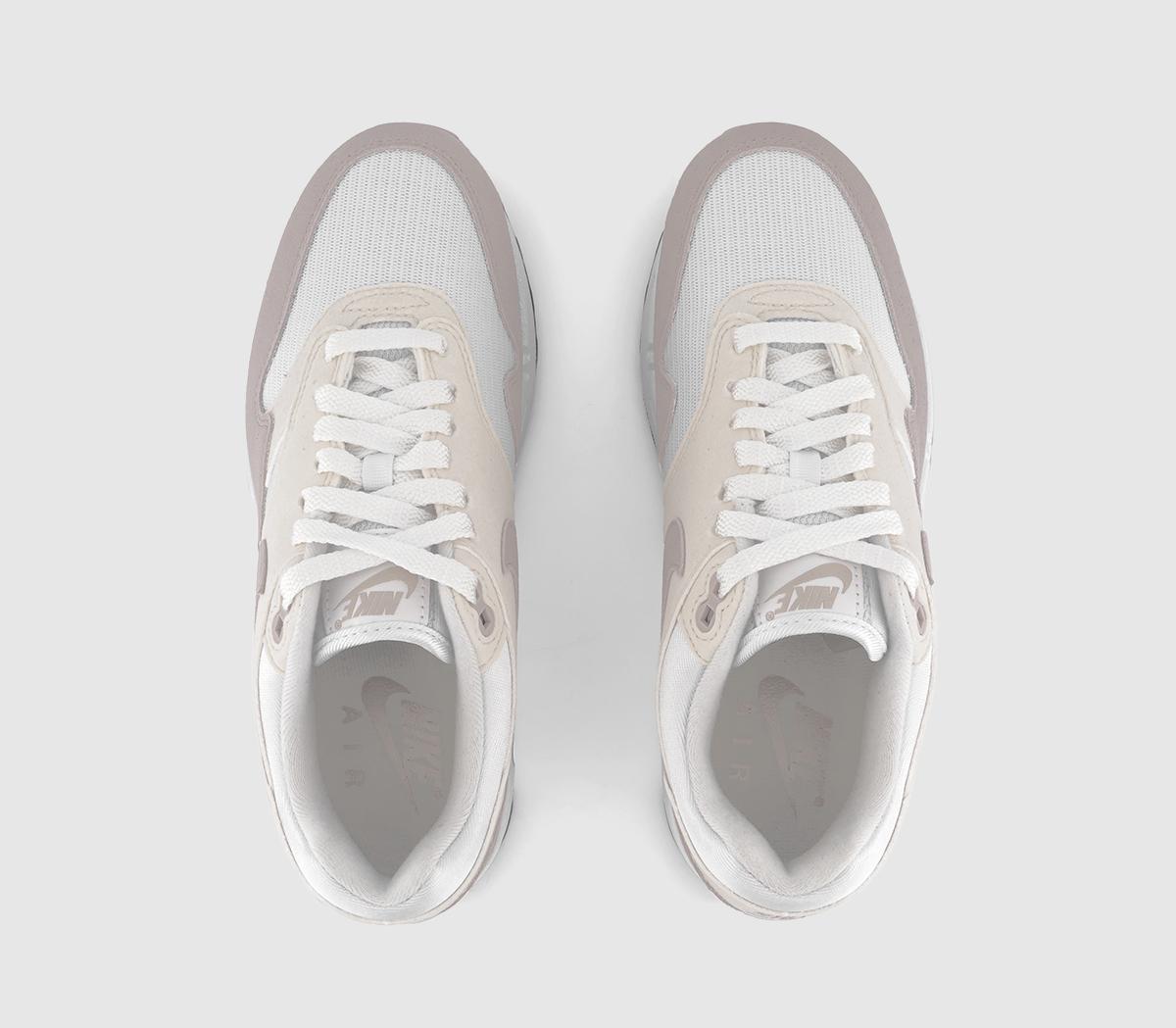 NikeAir Max 1 Trainers NikeAir Max 1 TrainersWhite Platinum Violet Phantom White