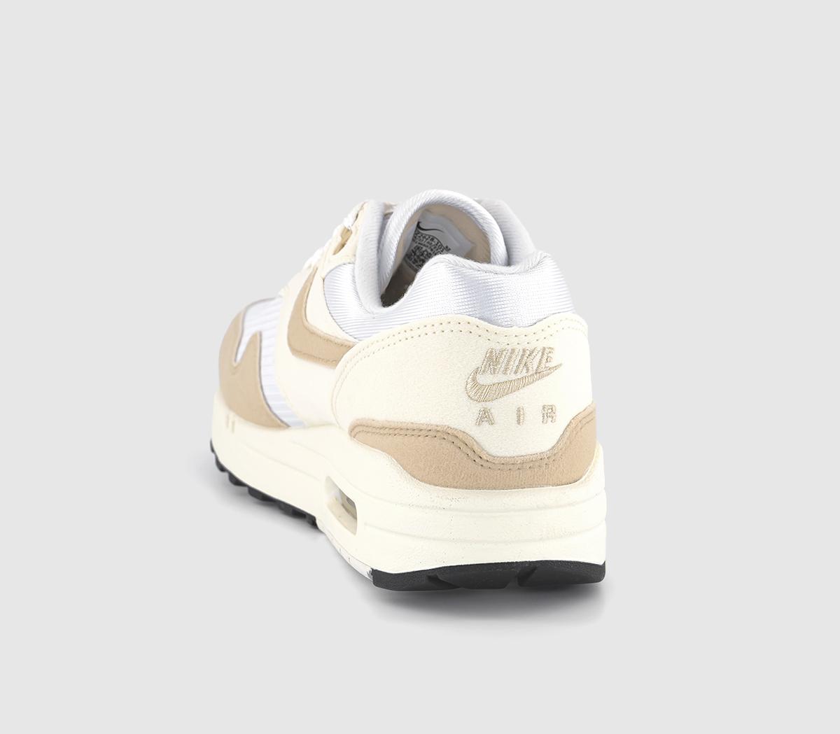 NikeAir Max 1 TrainersPale Ivory Sandrift White Sail Black