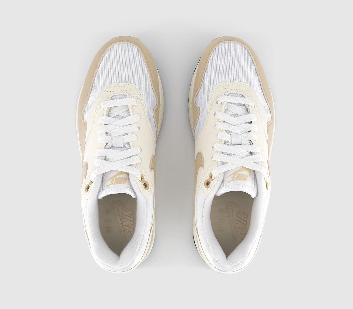 NikeAir Max 1 TrainersPale Ivory Sandrift White Sail Black
