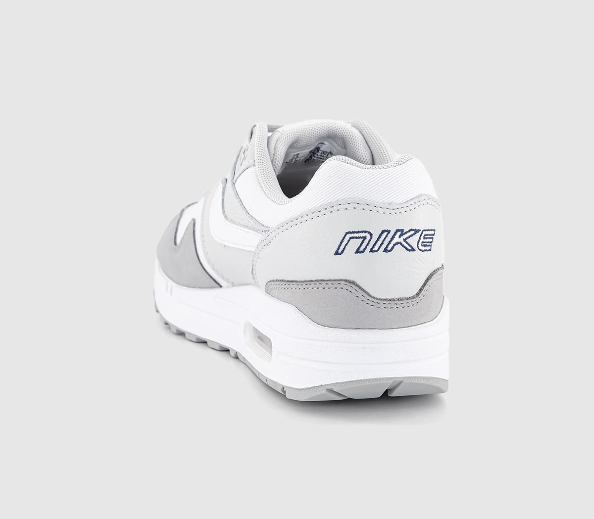 NikeAir Max 1 Trainers Photon Dust White Light Smoke Grey