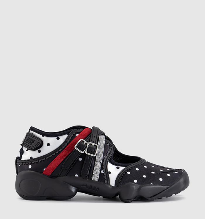 Nike Air Rift Trainers Black Black Black Metallic Silver