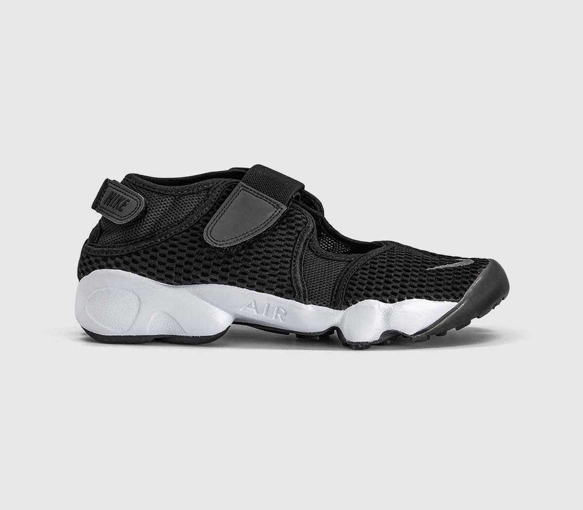 Nike Air Rift Trainers Cool Grey White Black in Women's Size 5.5, Office Shoes