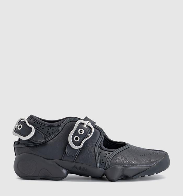 Nike Air Rift Trainers Black Black Metallic Buckle
