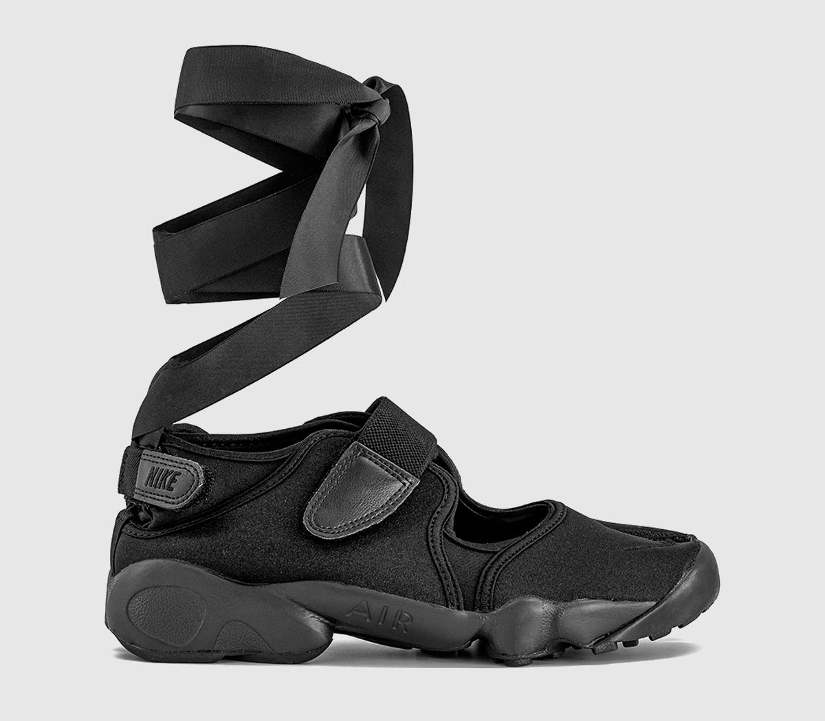 NikeAir Rift TrainersBlack Black Black Ribbon