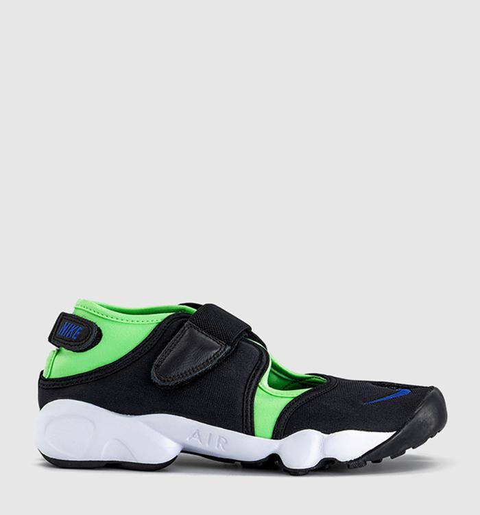 Nike Air Rift Trainers Black Old Royal Illusion Green White
