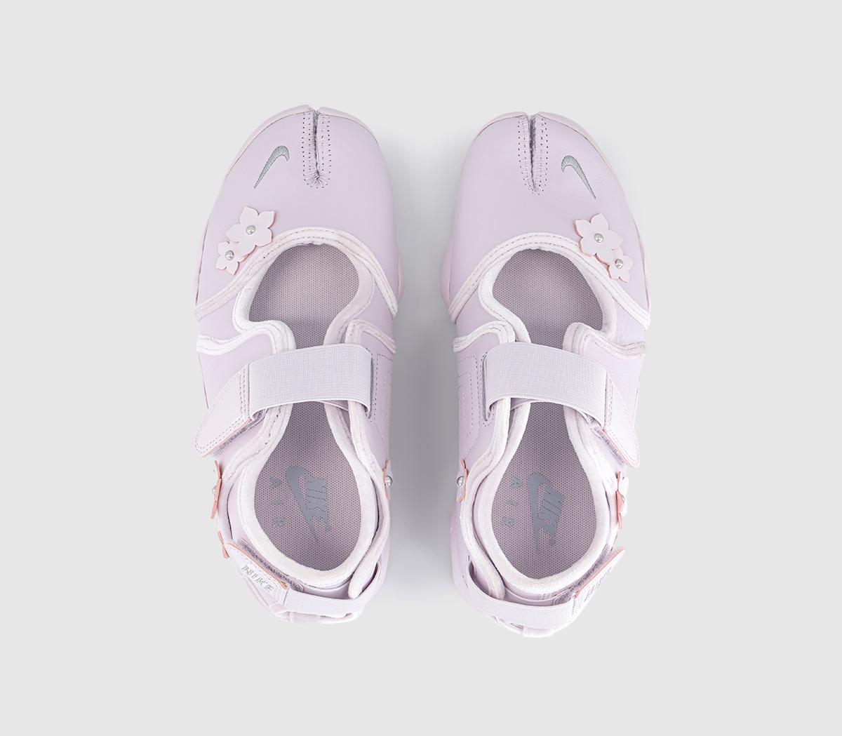 NikeAir Rift TrainersBleached Lilac Metallic Silver Wolf Grey